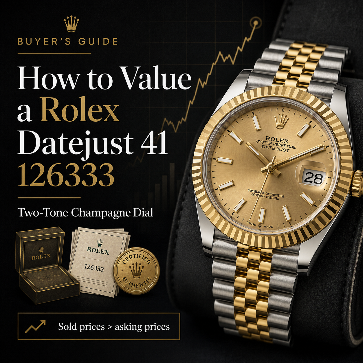 How to Value a Rolex Datejust 41 126333 Two-Tone Champagne Dial: A Buyer's Guide