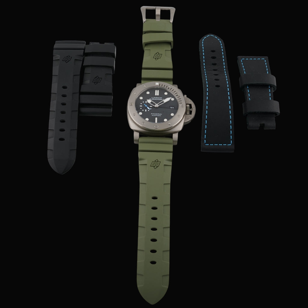 Panerai Luminor Submersible PAM01305 47mm Titanium Automatic FULL SET + 3 Straps