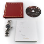 Cartier Pasha Seatimer 40mm Black Dial Automatic Steel 2790 W31077M7 Papers