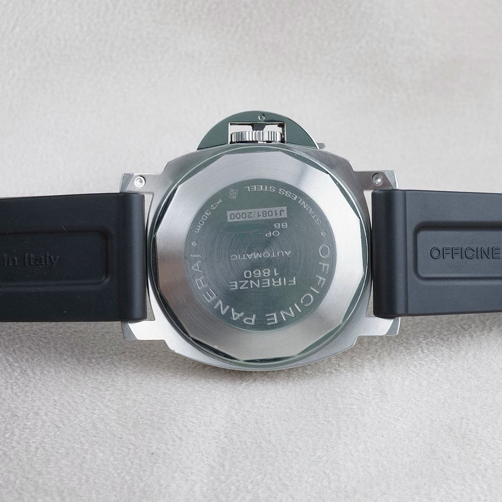 Panerai Luminor Men's Black Watch with Brown Leather Strap - PAM00164