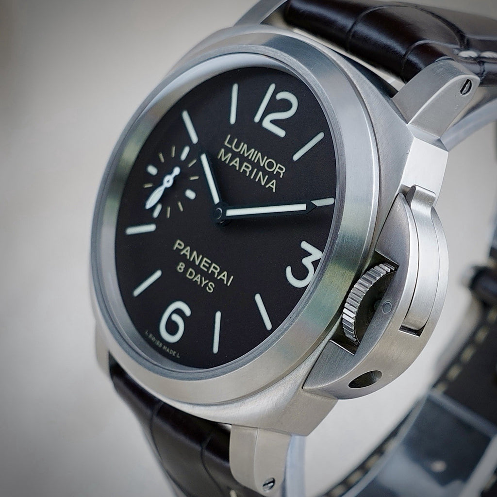Panerai Luminor Marina PAM00564 Brown Dial 8 Days Full Set Box Papers Two Straps