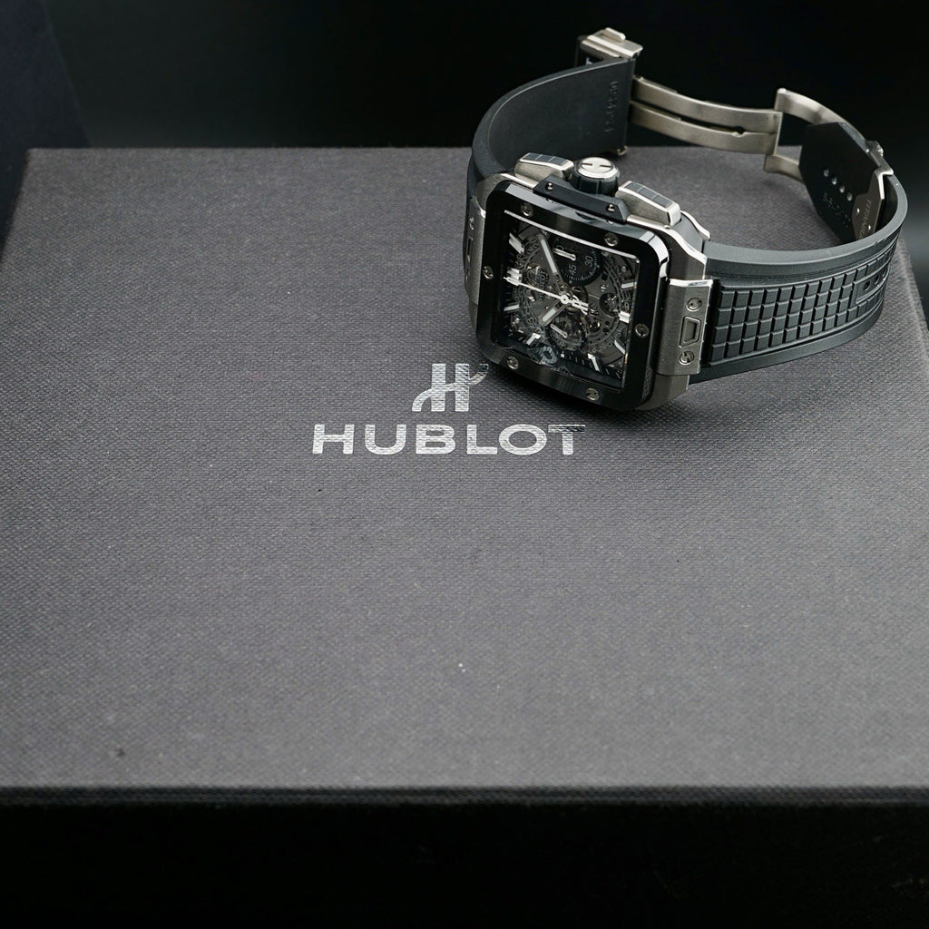 HUBLOT Square Bang Unico, 42m Titanium Ceramic 821.NM.0170.RX Full Collector Set