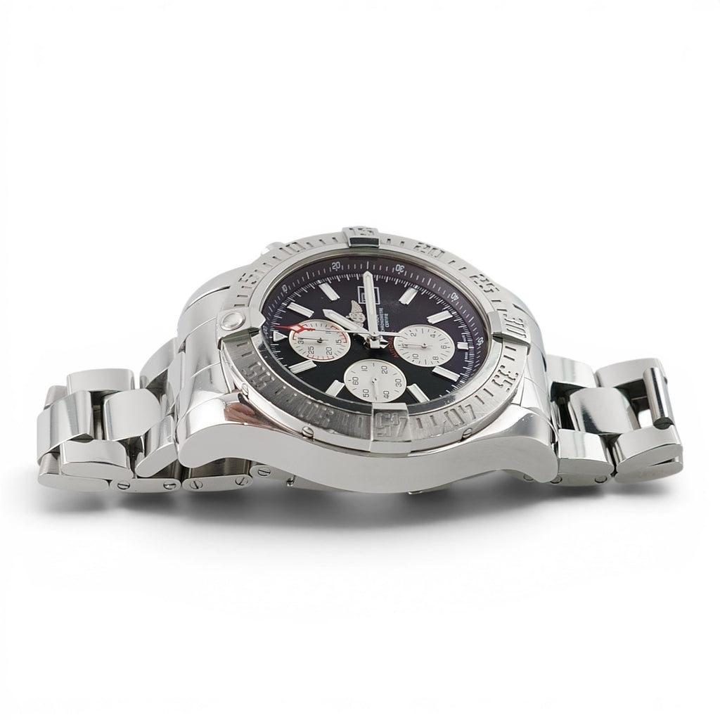 Breitling Super Avenger II 48mm A13371 Black Dial Chrono FULL SET - Extra Strap