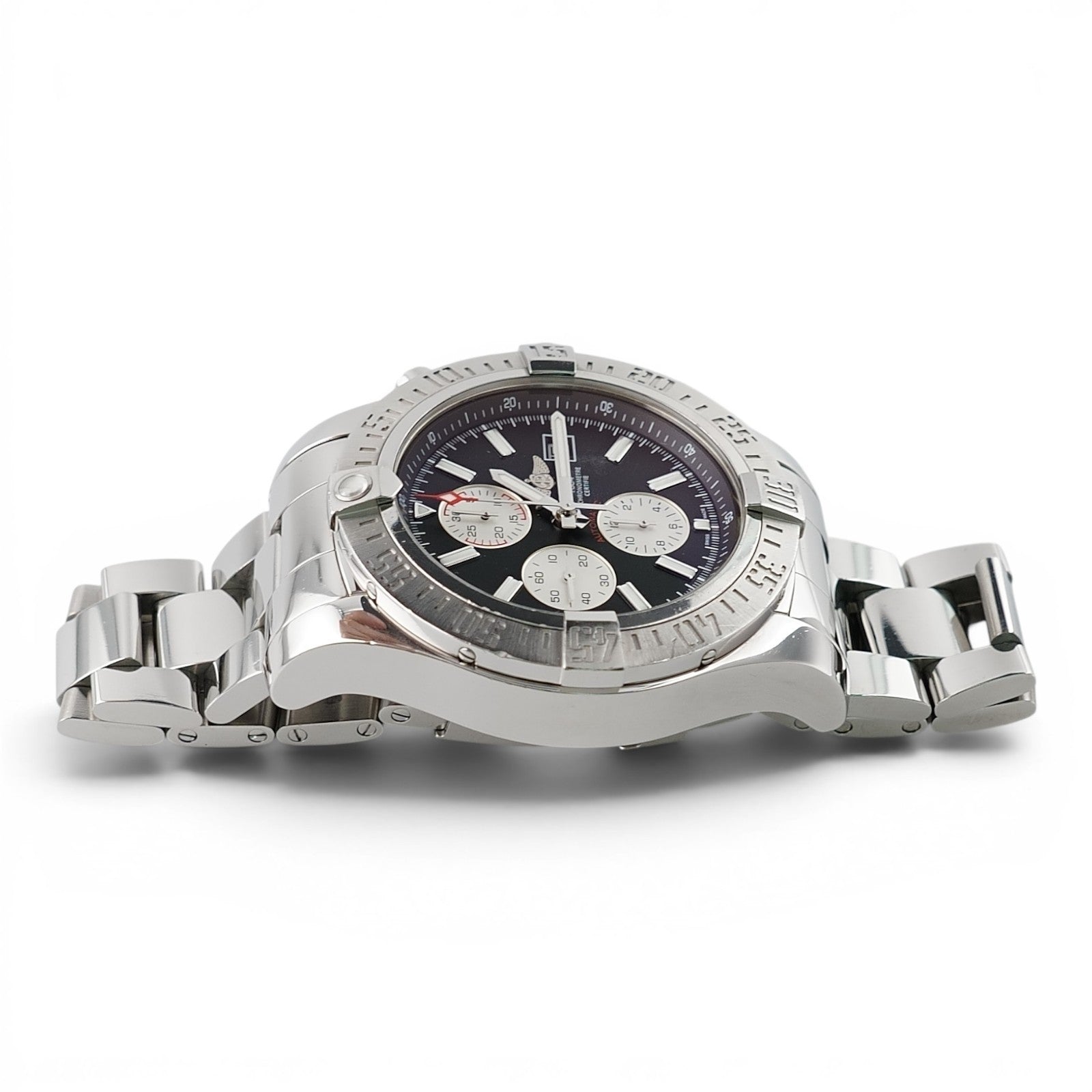 Breitling Super Avenger II 48mm A13371 Black Dial Chrono FULL SET - Extra Strap