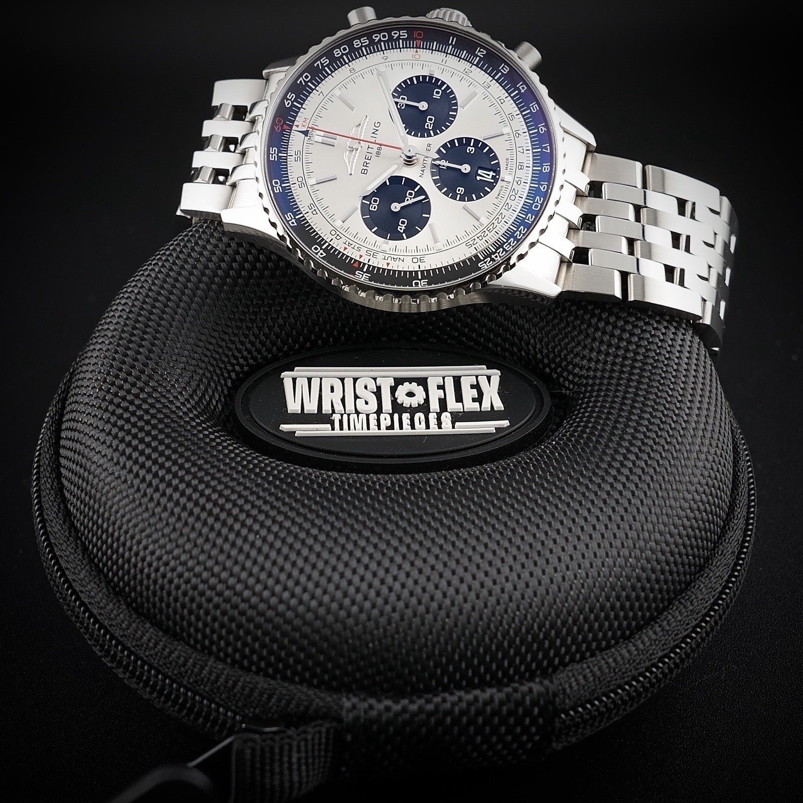 Breitling Navitimer AB0138 43mm Silver Dial -FULL SET- Bracelet & Strap WARRANTY
