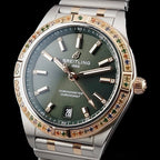 Breitling Chronomat 36 South Sea Two-Tone Gold Green Diamond Gem Bezel U10380