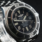 Breitling Superocean A17364 - Black 42mm - Steel Bracelet, Full Set, Extra Strap
