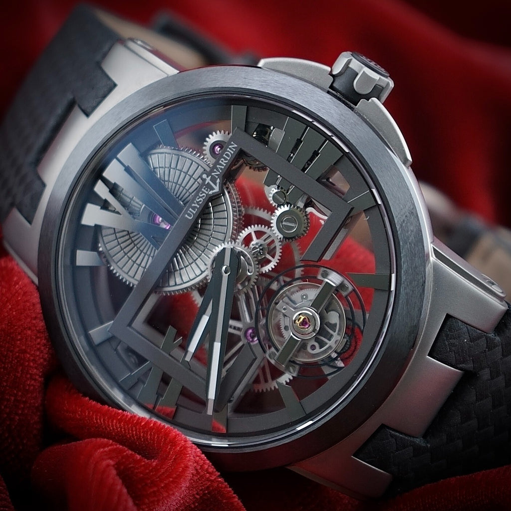 Ulysse Nardin Executive Skeleton Tourbillon 1713-139 Titanium 45MM - FULL SET
