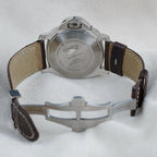 Panerai Luminor Marina PAM00104 44mm Black Dial Brown Strap + Rubber Strap