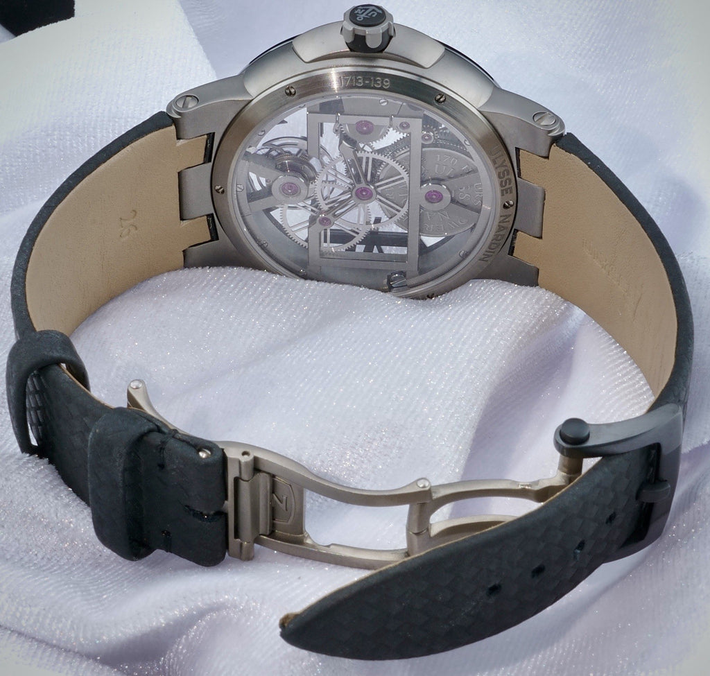 Ulysse Nardin Executive Skeleton Tourbillon 1713-139 Titanium 45MM - FULL SET