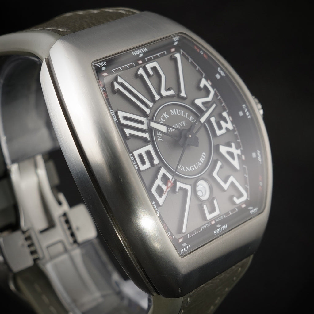 Franck Muller Vanguard TT BR NR V 45 SC DR - Titanium Case - Grey Dial 45mm