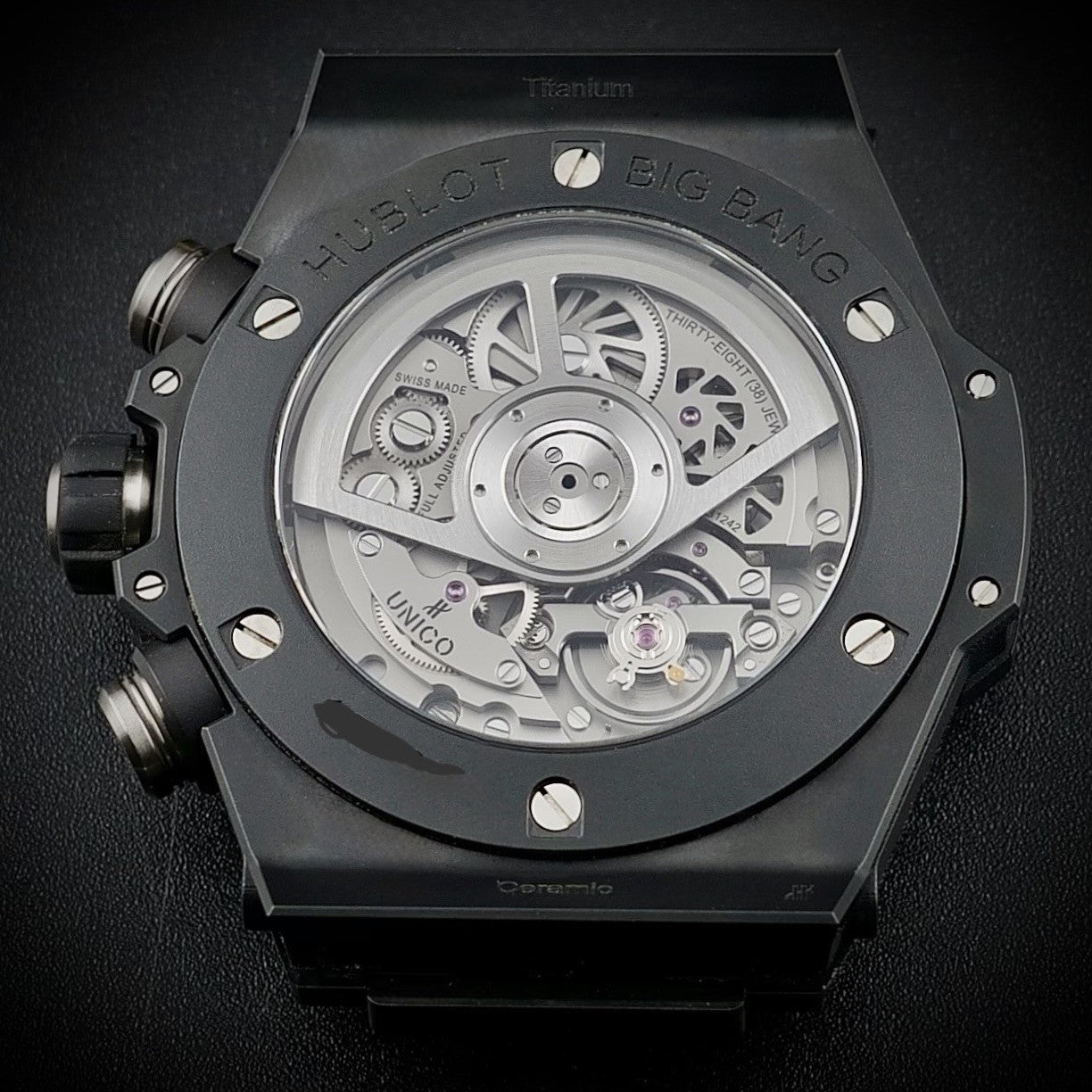 Hublot Big Bang Unico 411.CI.1170.RX Black Ceramic Titanium 45mm +4 Extra Straps