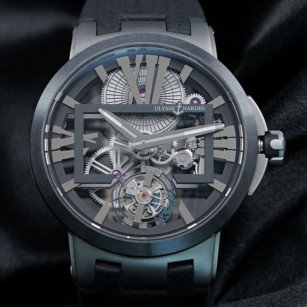 Ulysse Nardin Executive Skeleton Tourbillon 1713-139 Titanium 45MM - FULL SET