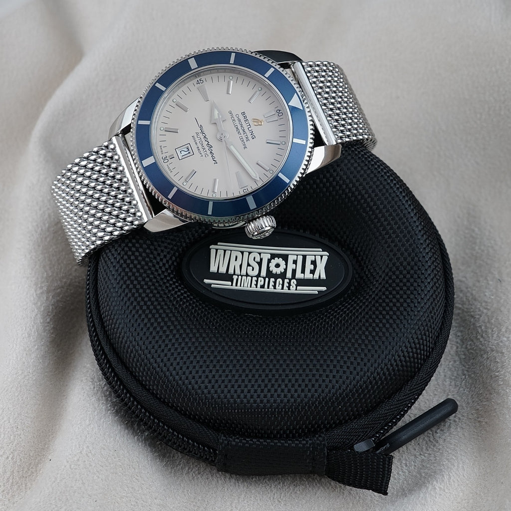 Breitling Superocean 46mm Heritage A17320 Cream Dial, Steel Bracelet,Extra Strap