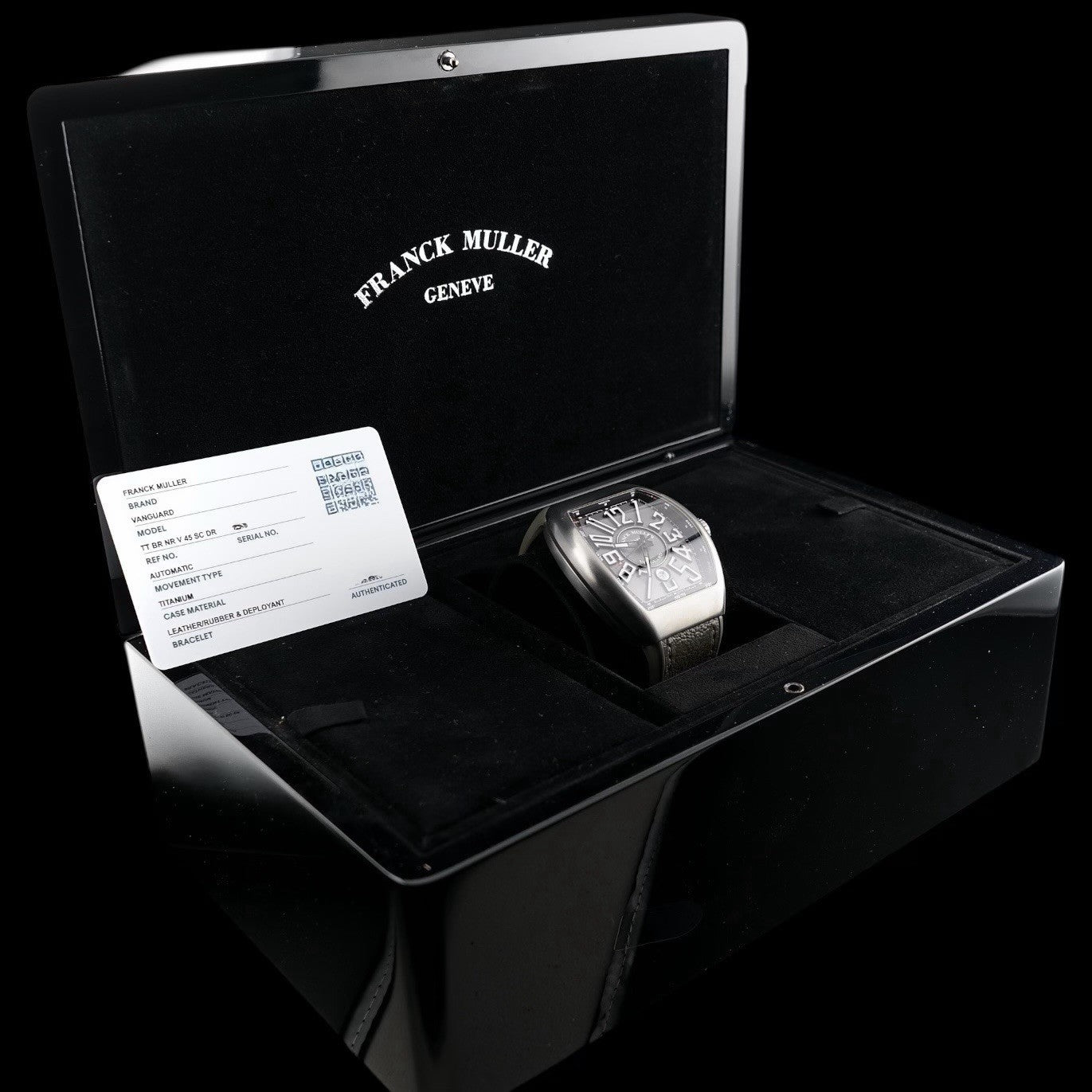 Franck Muller Vanguard TT BR NR V 45 SC DR - Titanium Case - Grey Dial 45mm