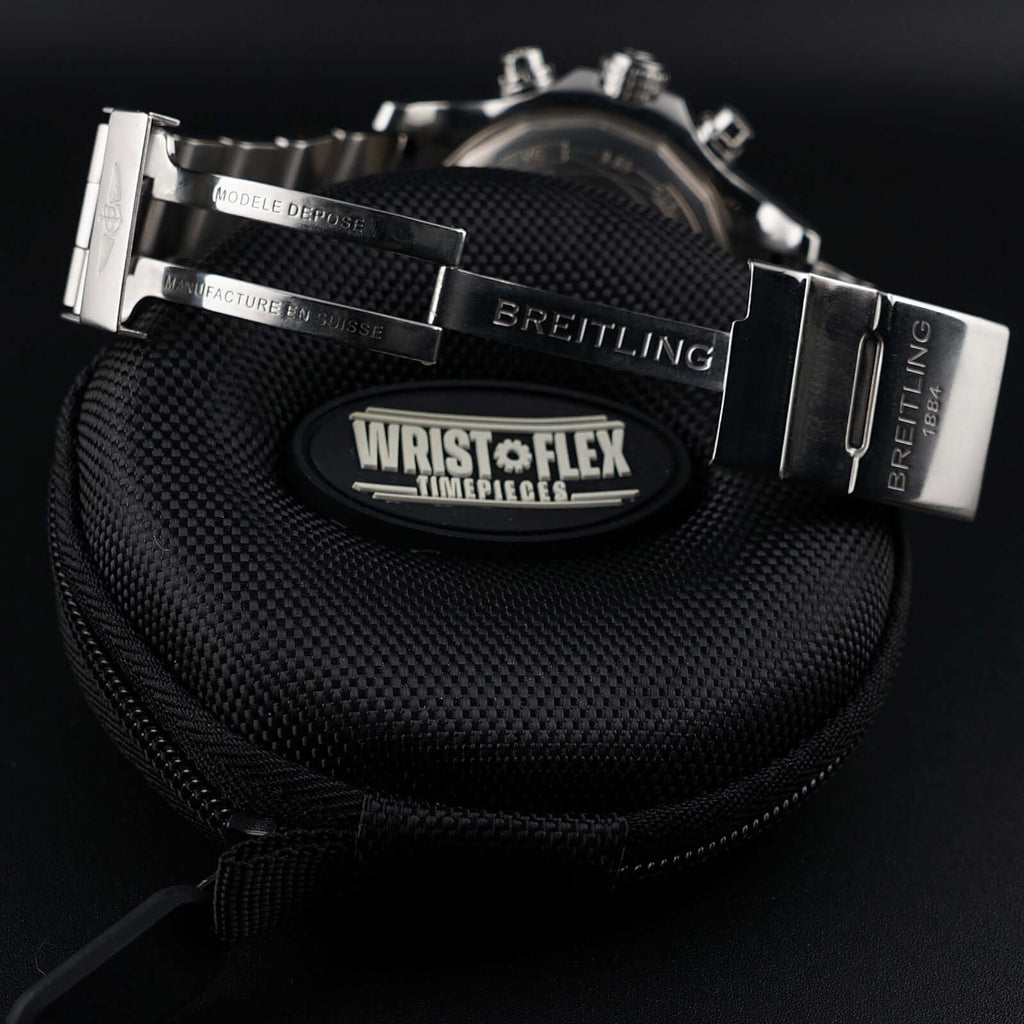 Breitling Super Avenger 48mm A13370 Steel Bracelet & OEM Extra Strap & Buckle
