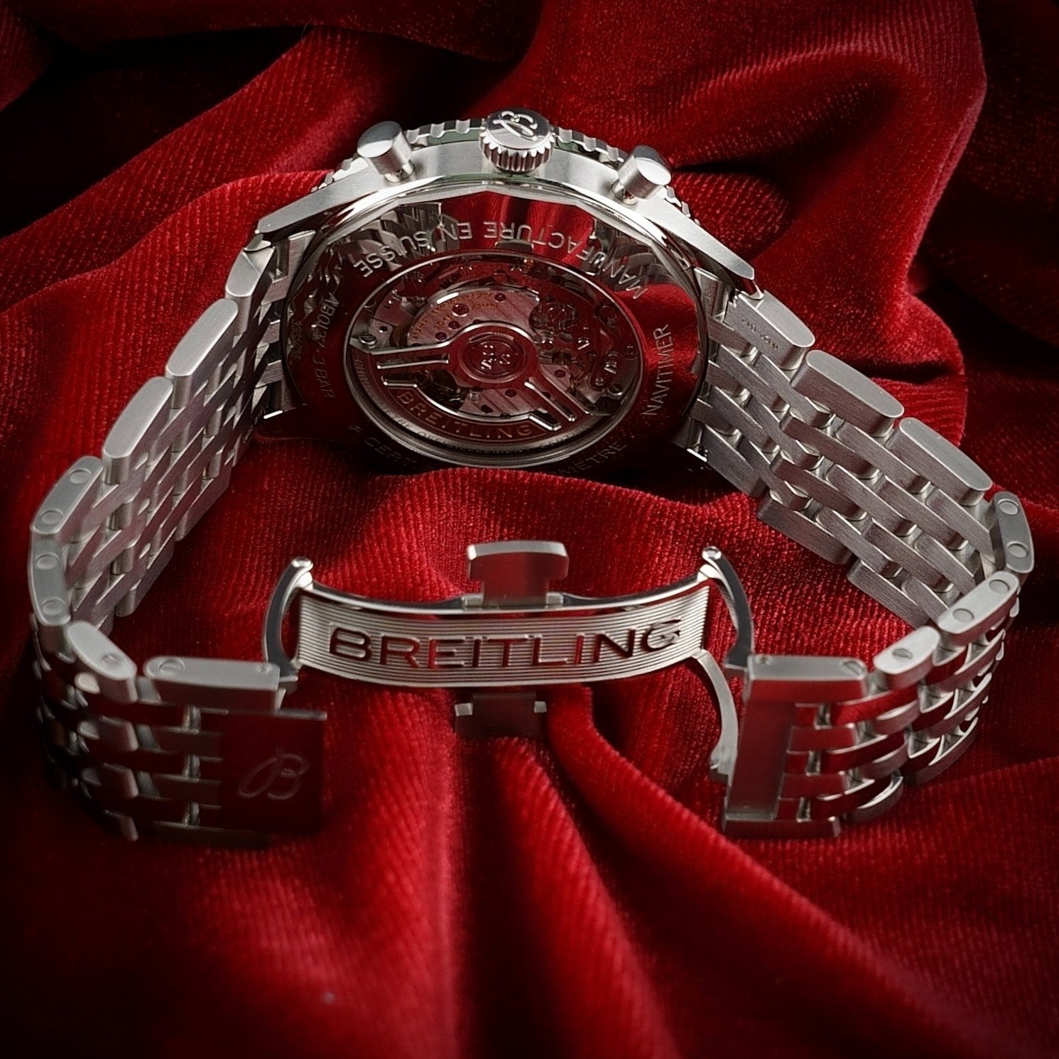 Breitling Navitimer B01 Chronograph AB0137 Blue 46m Bracelet FULL SET & WARRANTY