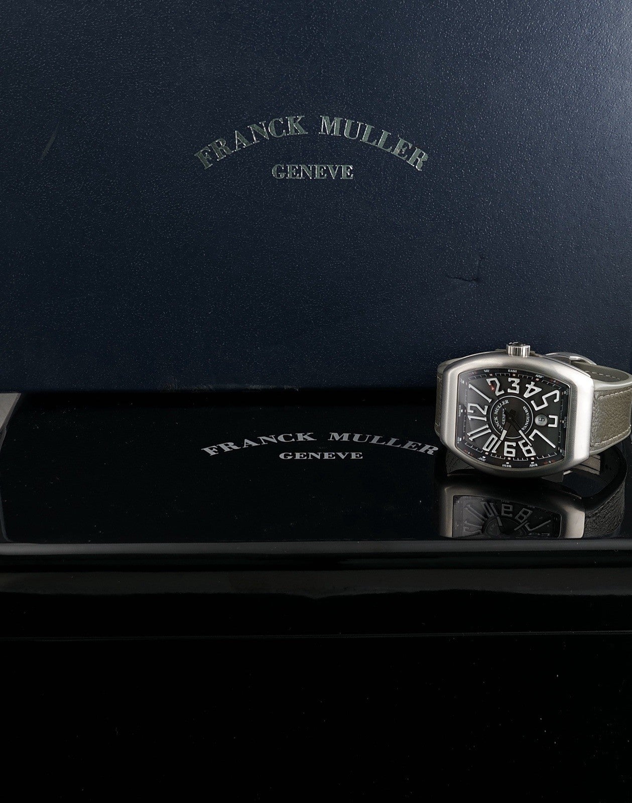 Franck Muller Vanguard TT BR NR V 45 SC DR - Titanium Case - Grey Dial 45mm