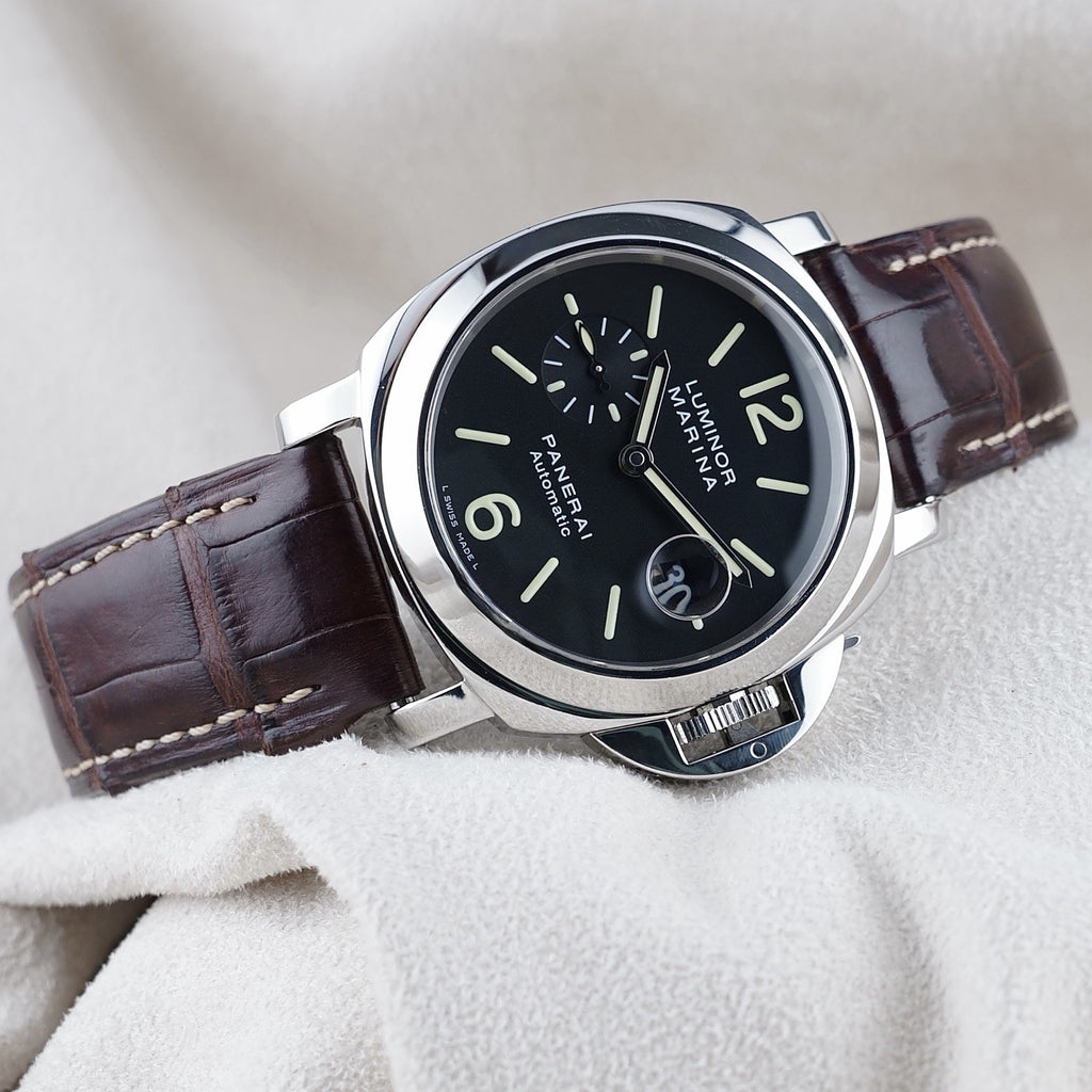 Panerai Luminor Marina PAM00104 Black Dial 44mm FULL SET Triple Box 3 OEM Straps