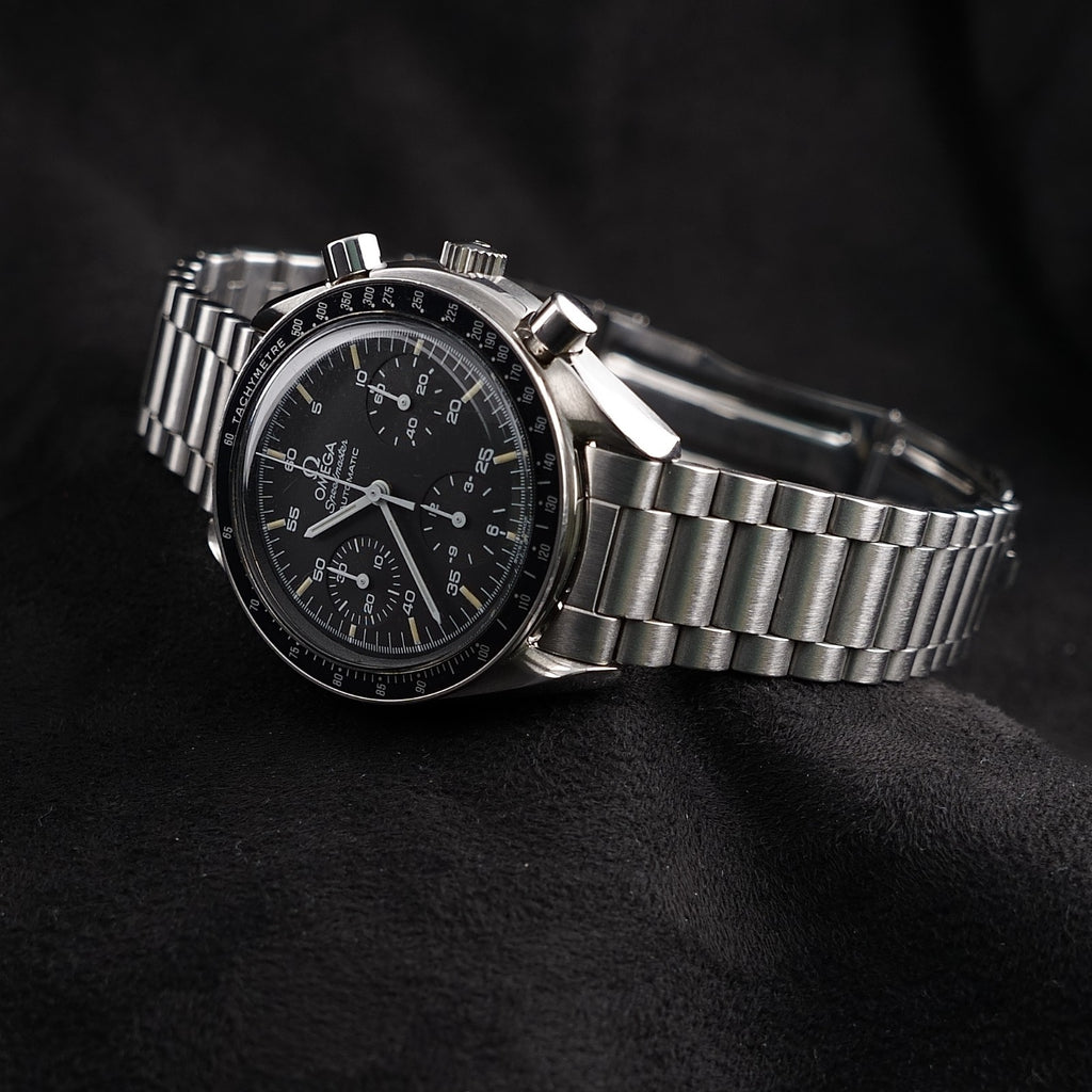OMEGA Speedmaster Reduced Auto 39mm Black Dial 3510.50.00 Box & Cards Moon Watch
