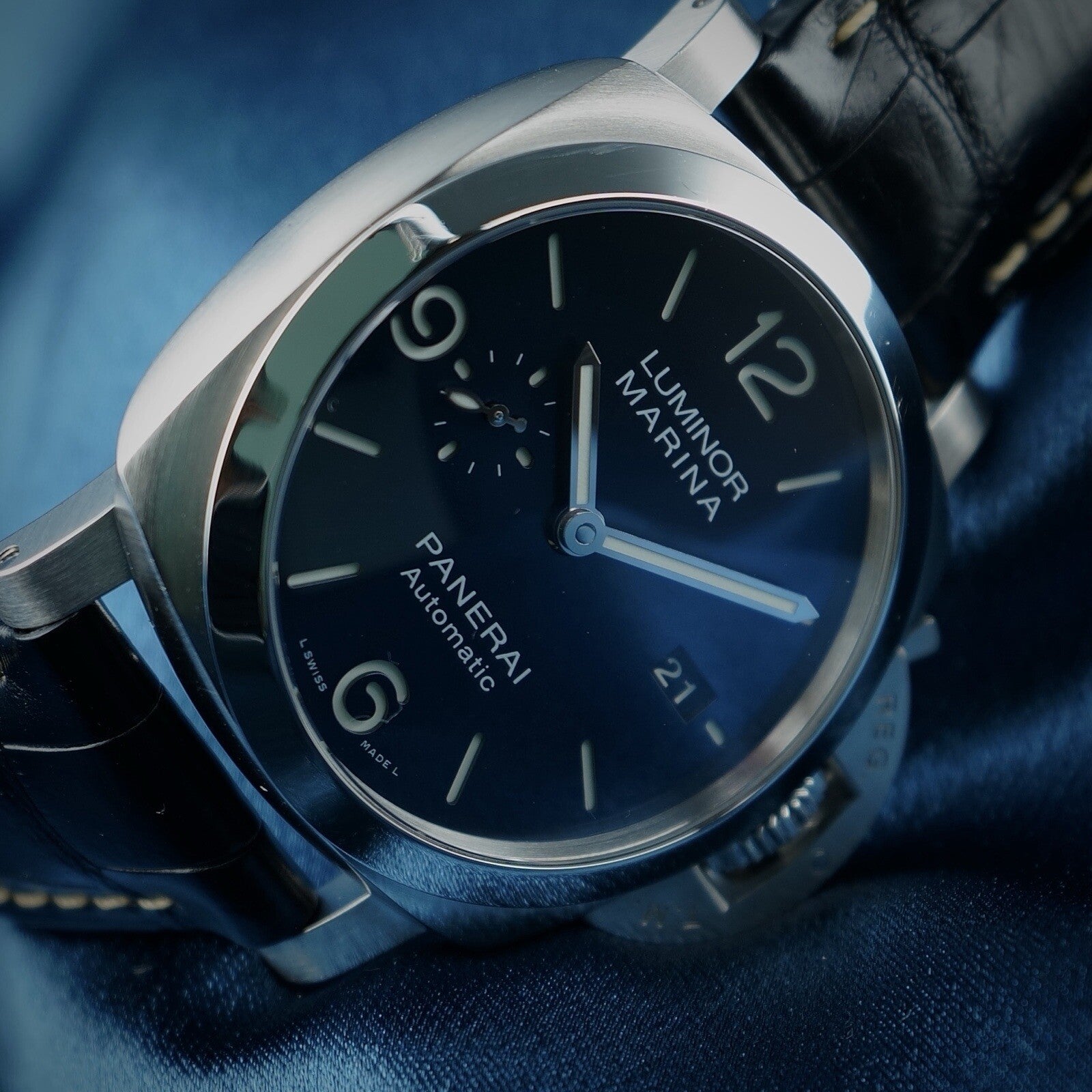 Panerai Luminor Marina 1950 3 Days 44MM PAM01313 -Full Set- PAM1313 & 2 Straps