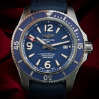 Breitling Superocean A17367 Blue Dial 44mm, Bracelet & OEM Extra Strap, Box Docs