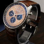 Breitling Navitimer B01 AB0138 43mm Copper/Black Dial, 3 Straps OEM 1YR Warranty