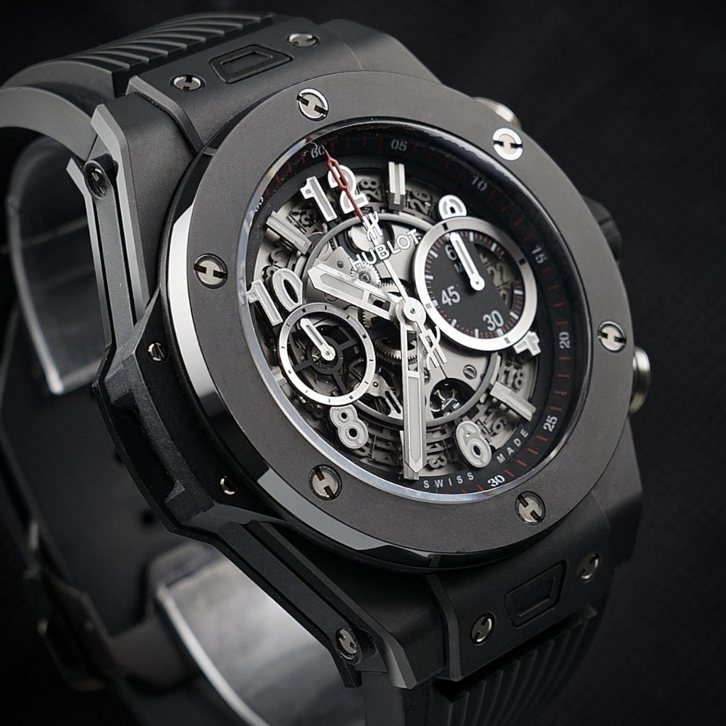 Hublot Big Bang Unico 411.CI.1170.RX Black Ceramic Titanium 45mm +4 Extra Straps