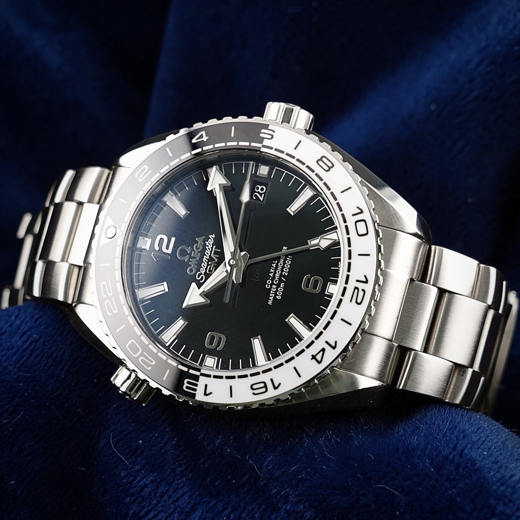 OMEGA Seamaster Planet Ocean GMT 43.5mm OREO Auto 600m Black Dial Full Set,Cards