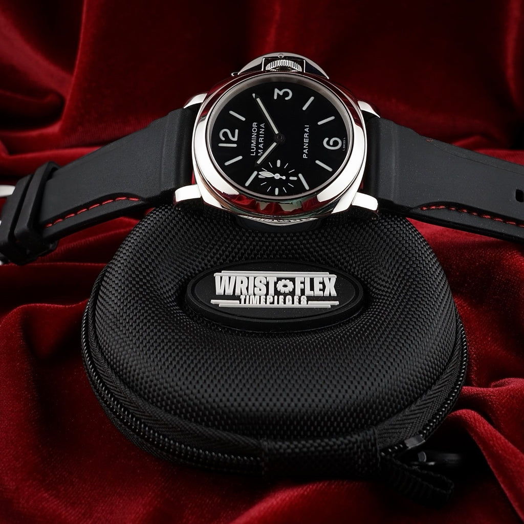 Panerai Luminor PAM00111 Black Dial 44mm -3 Straps Rubber & Leather, Box & Books