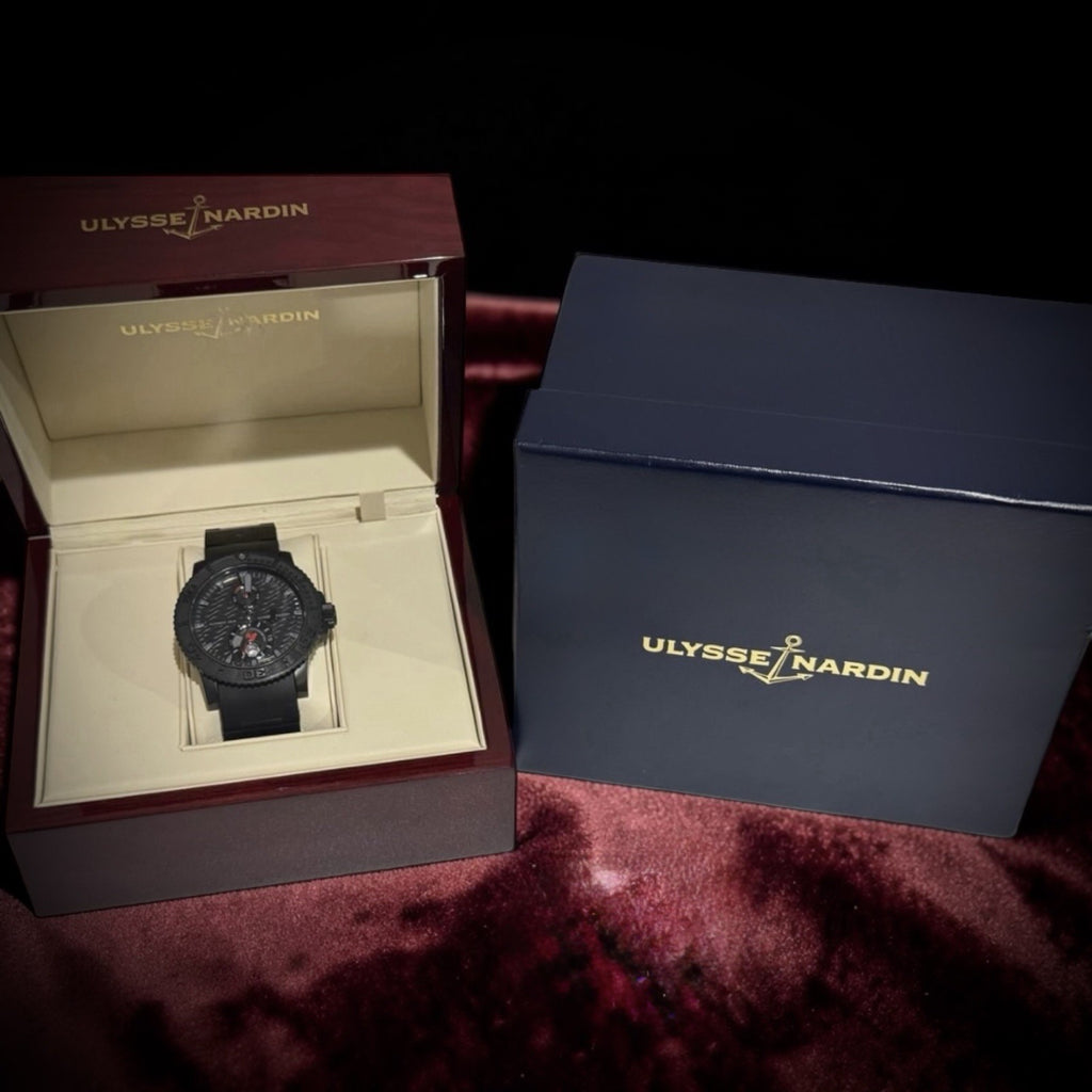 Ulysse Nardin Maxi Marine Diver Black Sea 263-38LE 43mm Limited Edition Box&Book