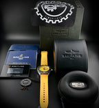 Breitling Superocean A17367 - 44mm, Yellow Dial, FULL SET, 3 Straps, Box & Card
