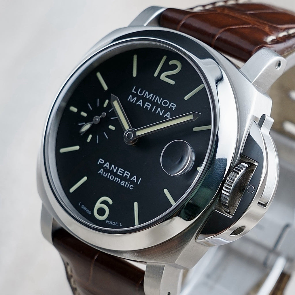 Panerai Luminor Marina 40mm - PAM00048 - Three OEM Straps, Date, Seconds & More