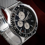 Breitling Chronoliner Y24310 GMT Chrono Reverse Panda Pilot Watch 46mm -Bracelet