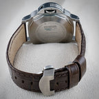Panerai Luminor Men's Black Watch with Brown Leather Strap - PAM00164
