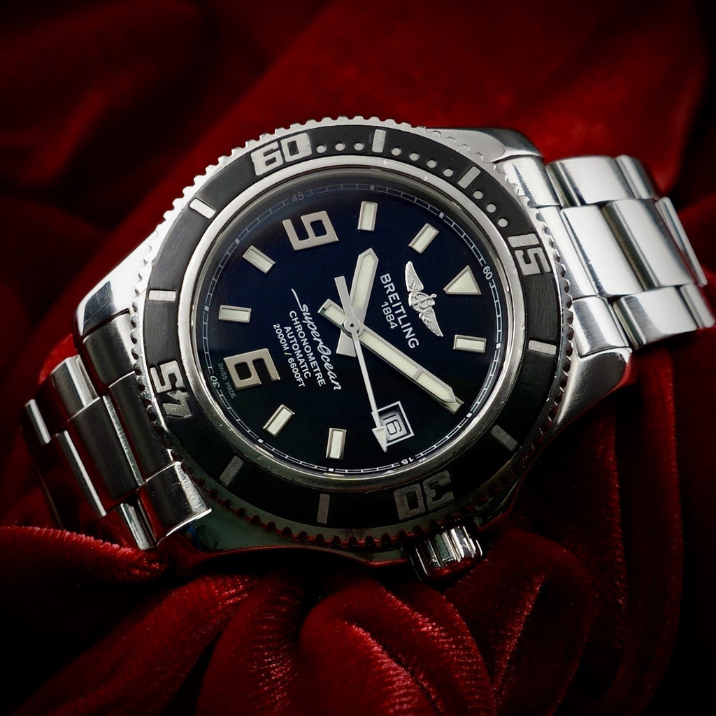 Breitling Superocean 44mm A17391 Full Complete Set, Extra Strap, Box & Papers