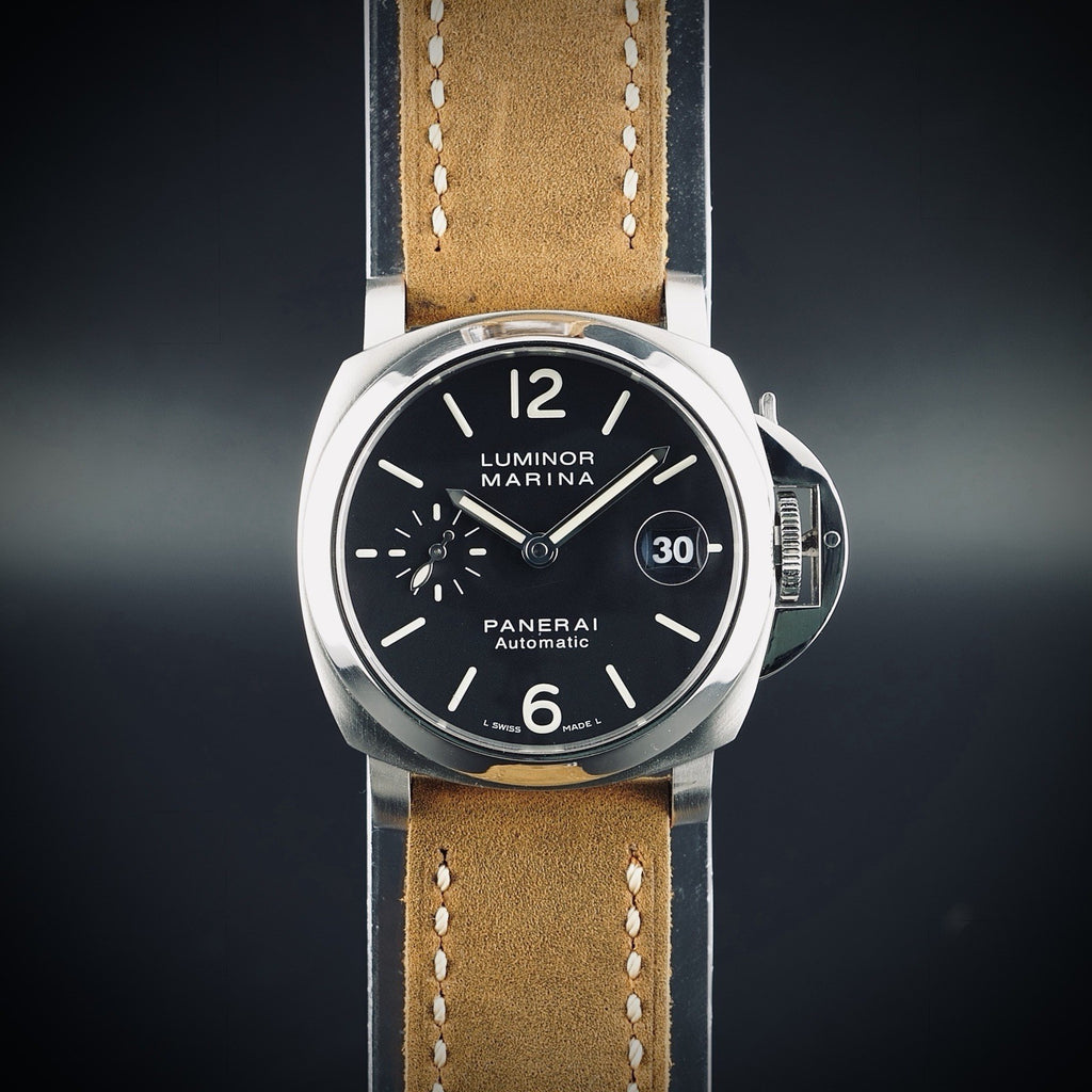 Panerai Luminor Marina 40mm - PAM00048 - Three OEM Straps, Date, Seconds & More