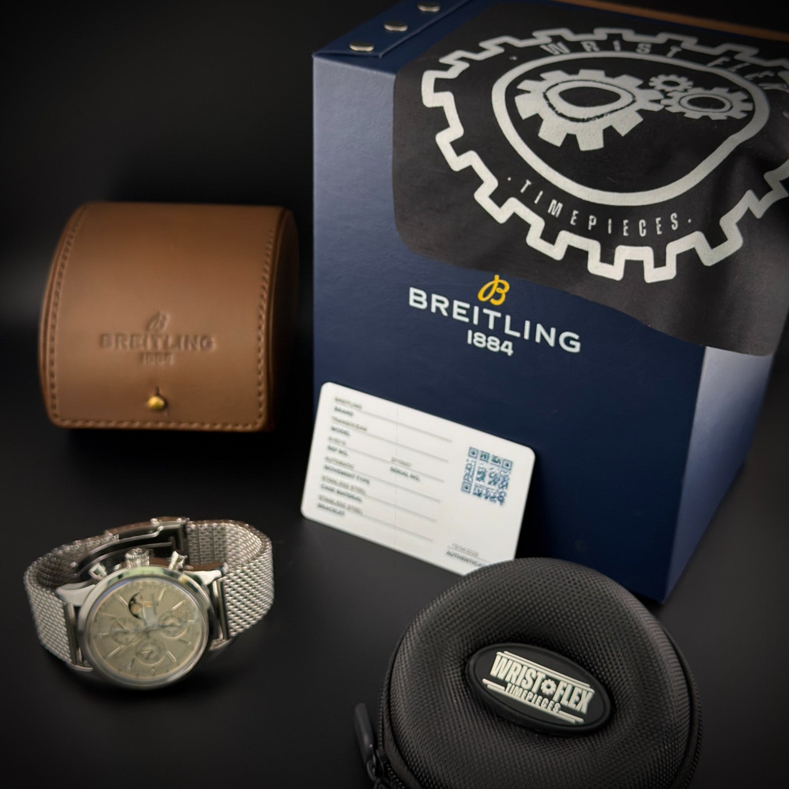 Breitling Transocean Chronograph 1461 - Moonphase A19310 43mm - Steel Bracelet