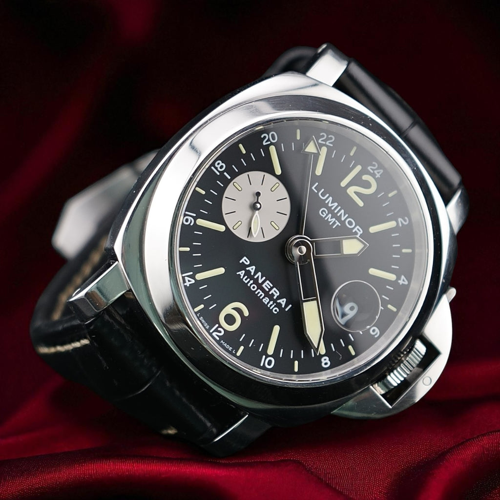 Panerai Luminor GMT PAM00088 - 44mm - Black Dial, Full Set & Card, Extra strap