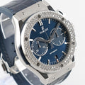 Hublot Classic Fusion Chronograph 521.NX.7170.LR Titanium -Custom Diamond Bezel