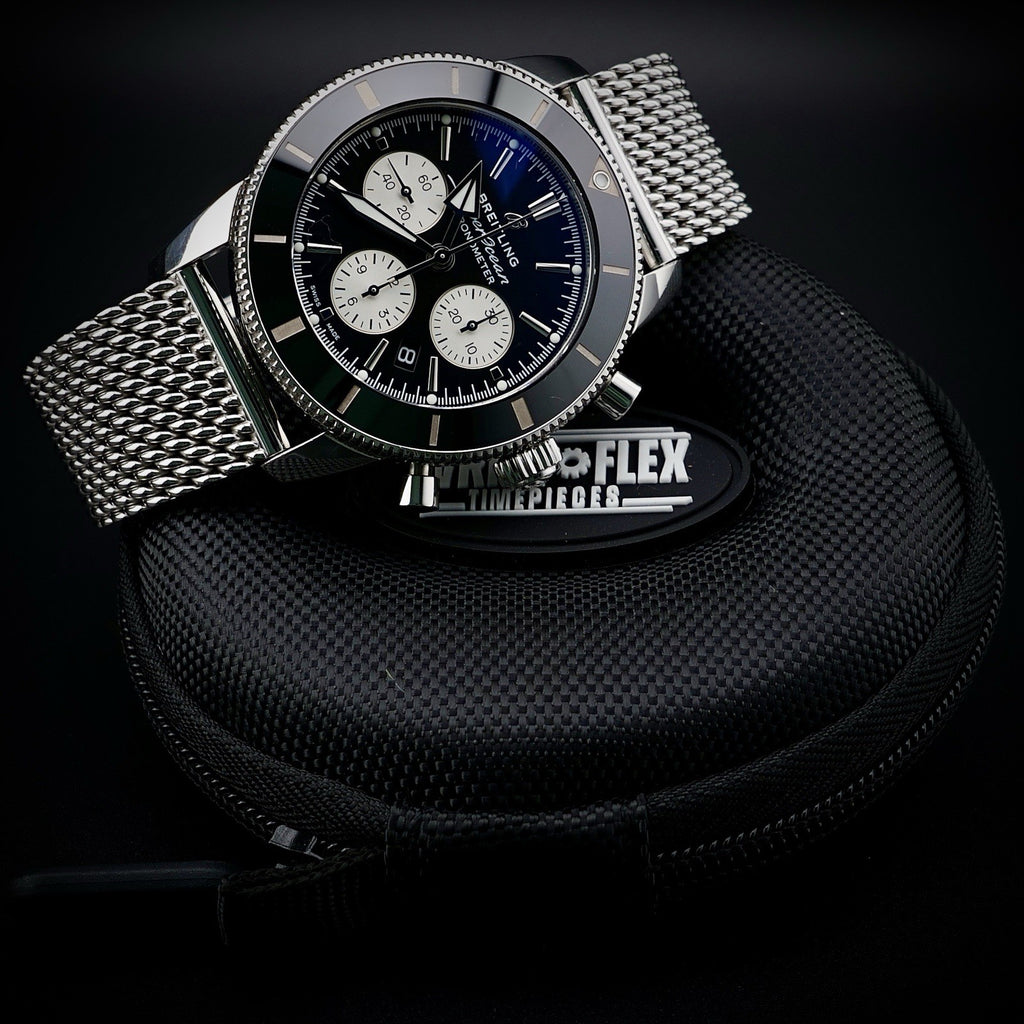 BREITLING SUPEROCEAN 44mm AB0162 - FULL SET & WARRANTY - Extra Strap & Buckle