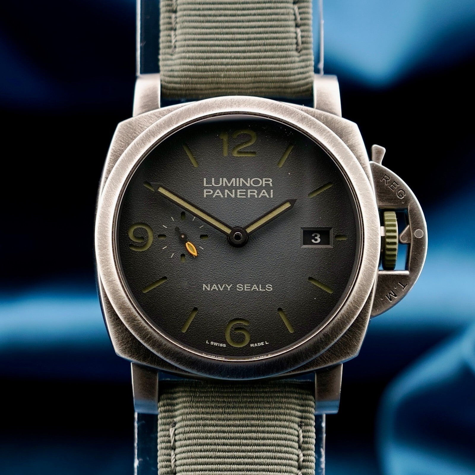 Panerai Luminor Marina Navy SEALS 44mm, PAM01412, Full Set, 4 Straps & 2 Buckles