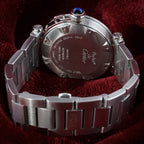 Cartier Pasha 40mm Automatic 2790 White Dial Steel Date Men’s Watch Box Bracelet
