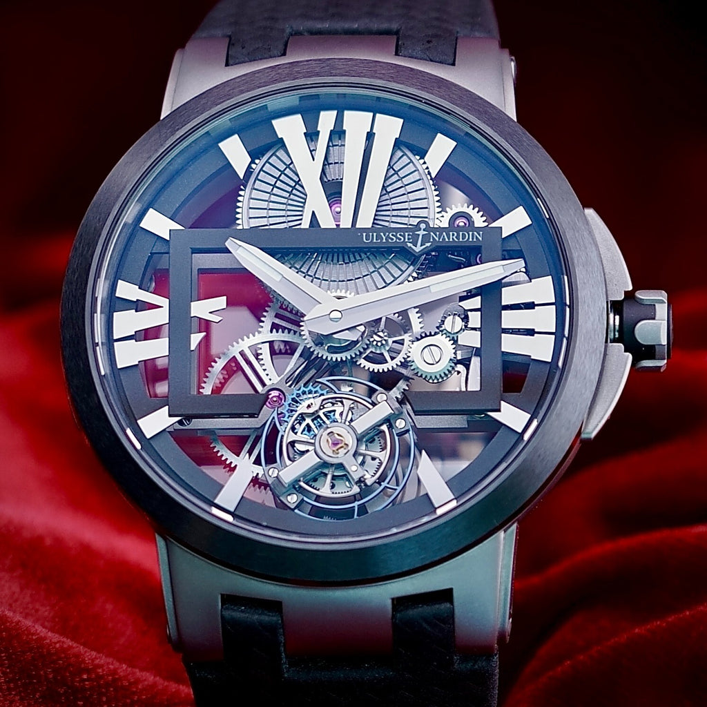 Ulysse Nardin Executive Skeleton Tourbillon 1713-139 Titanium 45MM - FULL SET