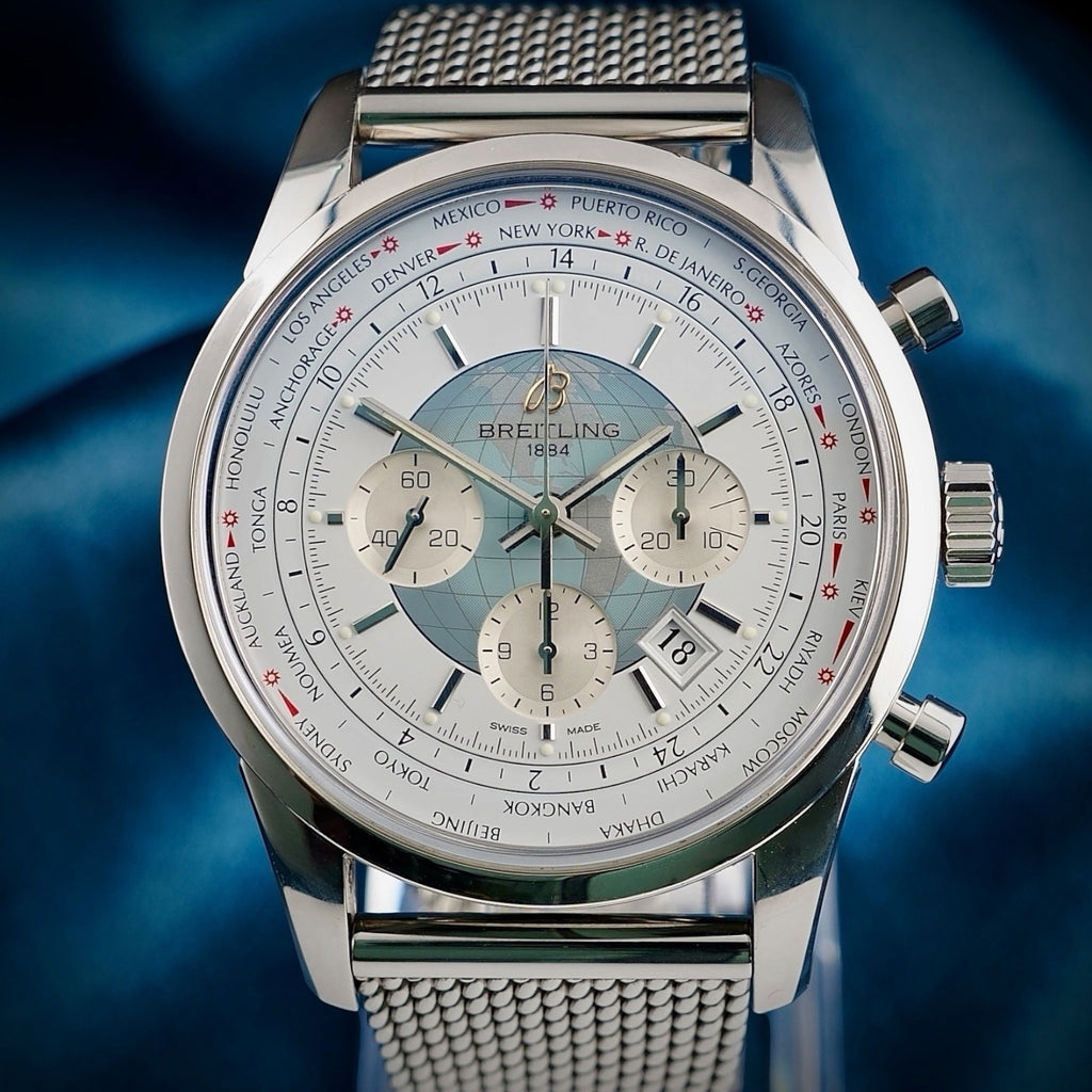 Breitling Transocean Unitime AB0510 –World Time Chrono AB0510,  Bracelet & Strap