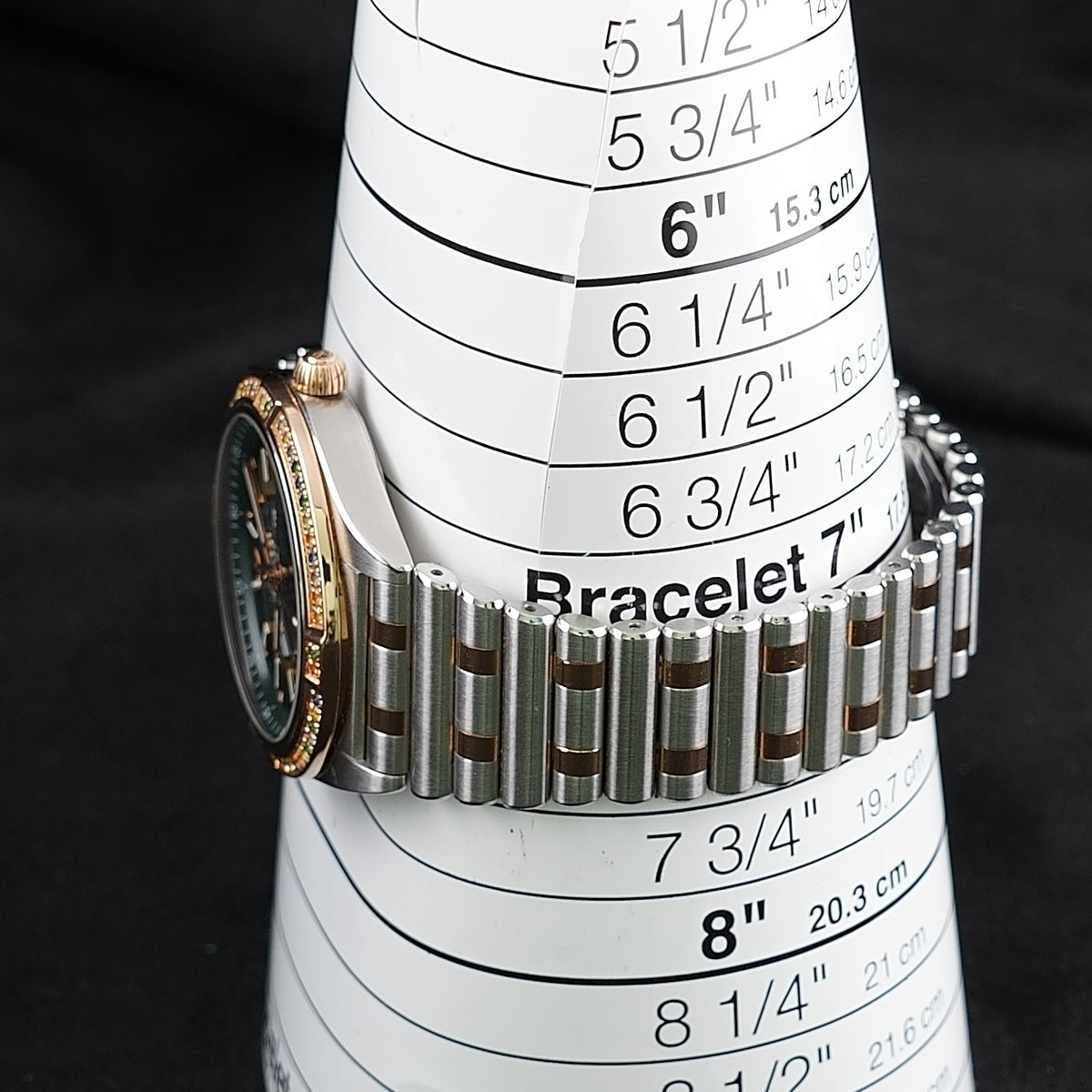 Breitling Chronomat 36 South Sea Two-Tone Gold Green Diamond Gem Bezel U10380