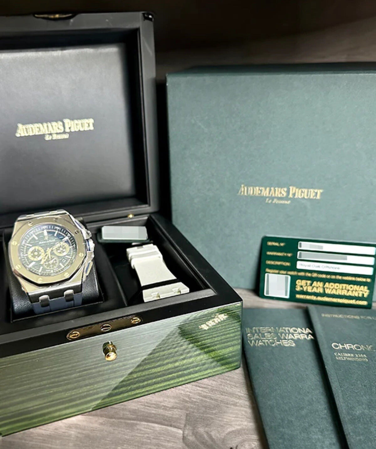 Audemars Piguet Royal Oak Offshore Blue Men's Watch - 26480TI.OO.A027CA.01