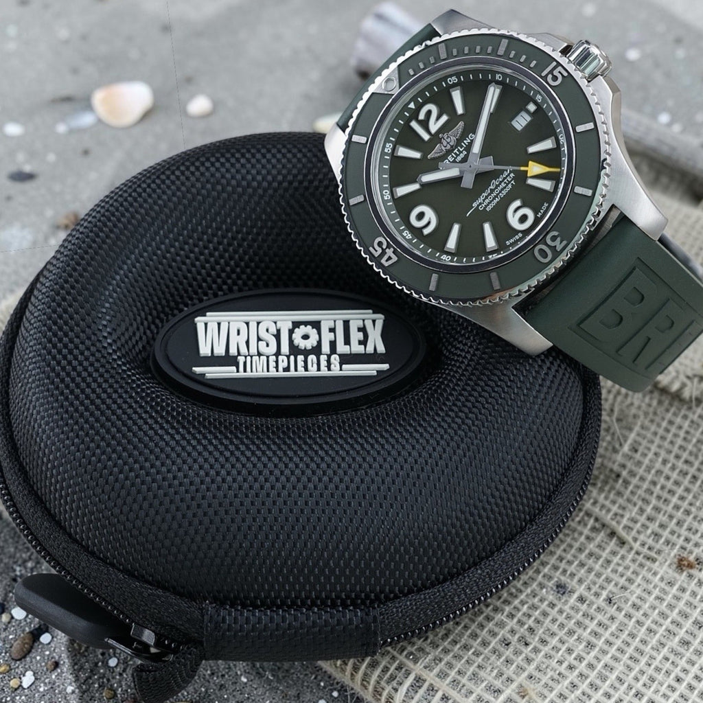 Breitling Superocean A17367 Automatic 44mm Outerknown Green Dial NATO Box & Docs