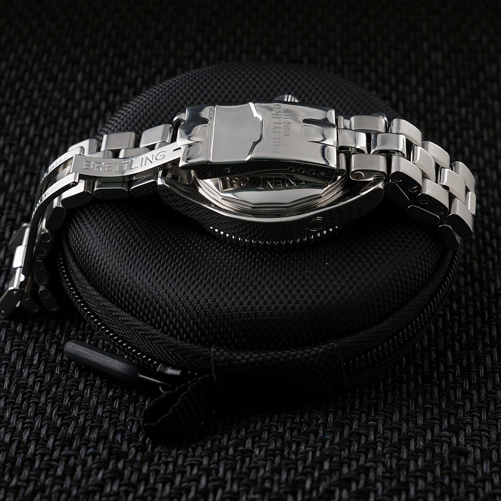 Breitling Superocean 42mm - Black Dial -Steel Bracelet & Extra Strap,  A17364