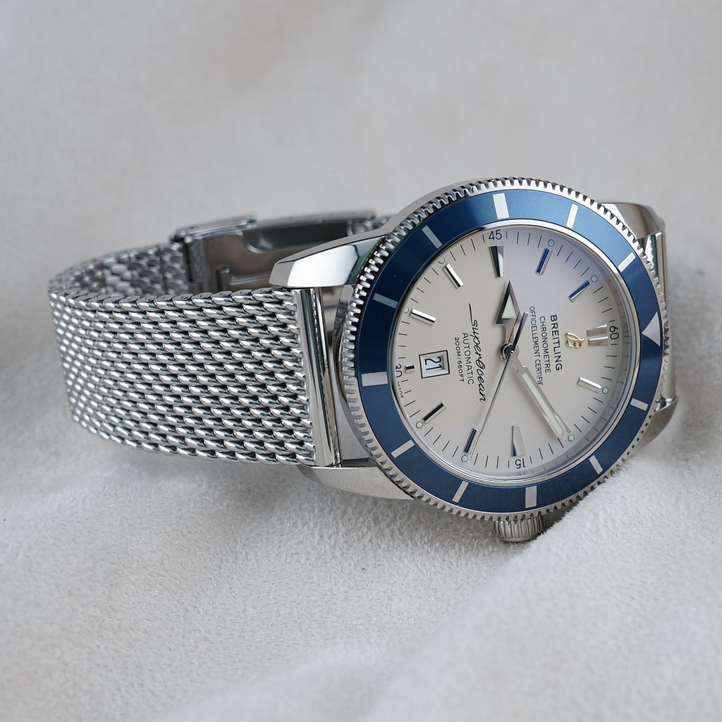 Breitling Superocean 46mm Heritage A17320 Cream Dial, Steel Bracelet,Extra Strap